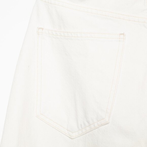 Agolde Criss Cross Upsized Organic Cotton Jean in Paste Off White Ivory - XS 24 - Picture 13 of 16